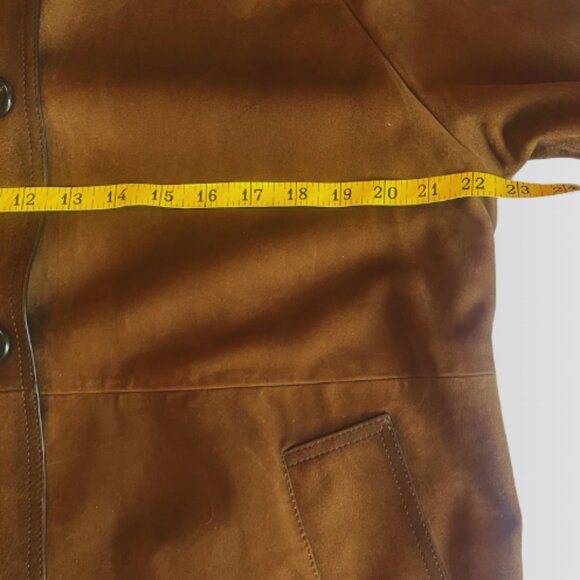 Massimo Dutti Suede Leather Trench Coat